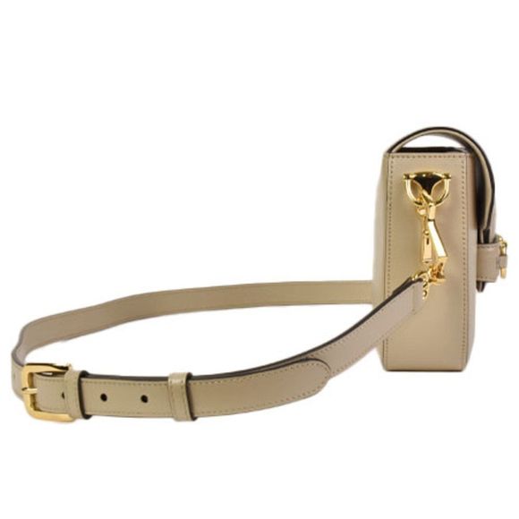 Gucci Horsebit GG Mini Shoulder Bag Beige Leather Web Stripe Strap Gold Hardware - Picture 3 of 9